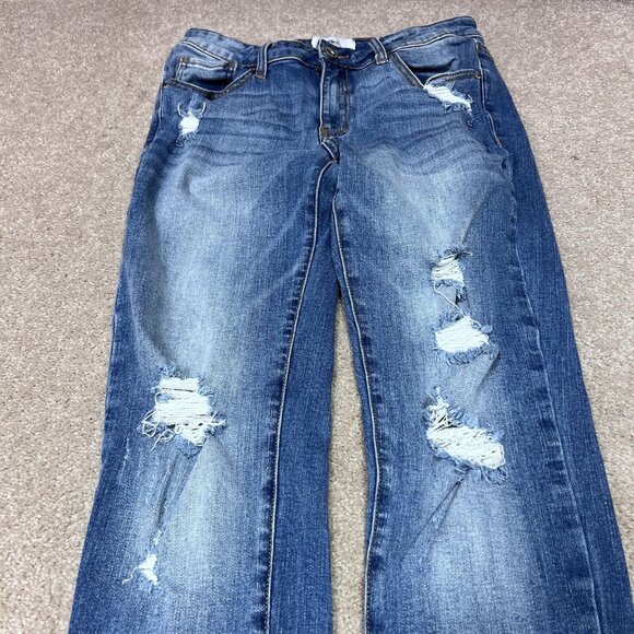 A2J Jeans Women’s Blue Skinny Pockets Distressed Size 7 - Picture 6 of 12